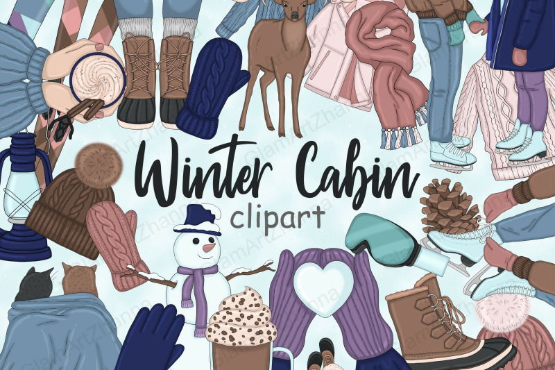 winter-cabin-clipart