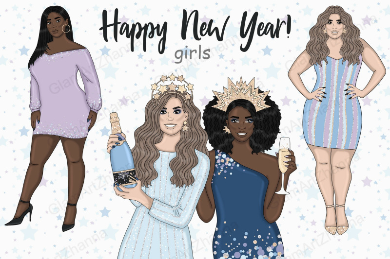 happy-new-year-girls-clipart