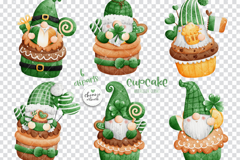 st-patrick-gnome-cupcake-clipart