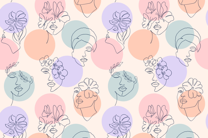 pattern-with-female-faces