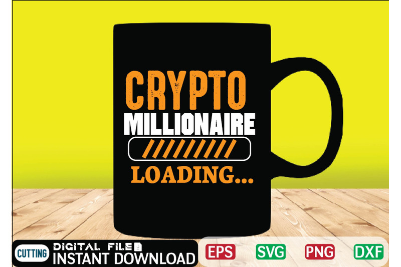 crypto-millionaire-loading-t-shirt