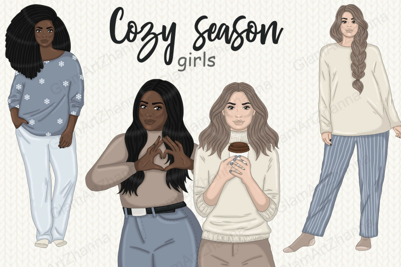 cozy-season-girls-clipart