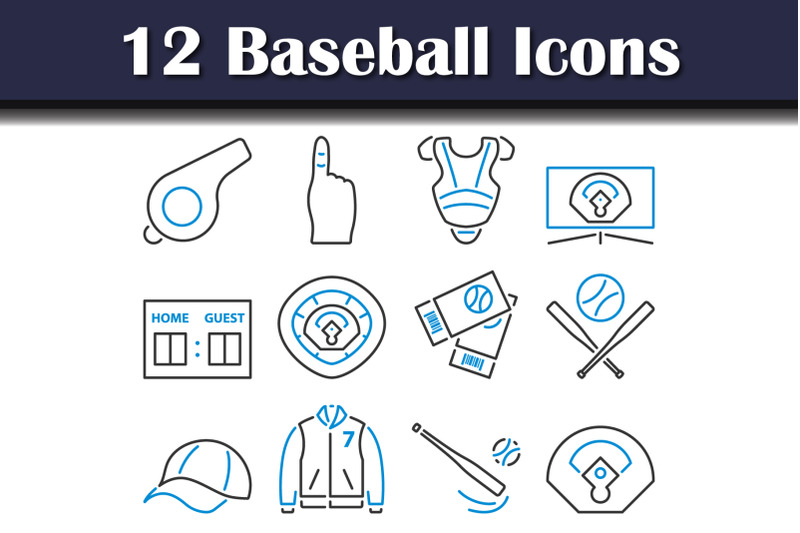 baseball-icon-set