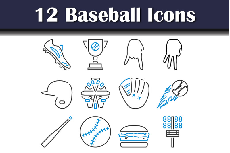 baseball-icon-set