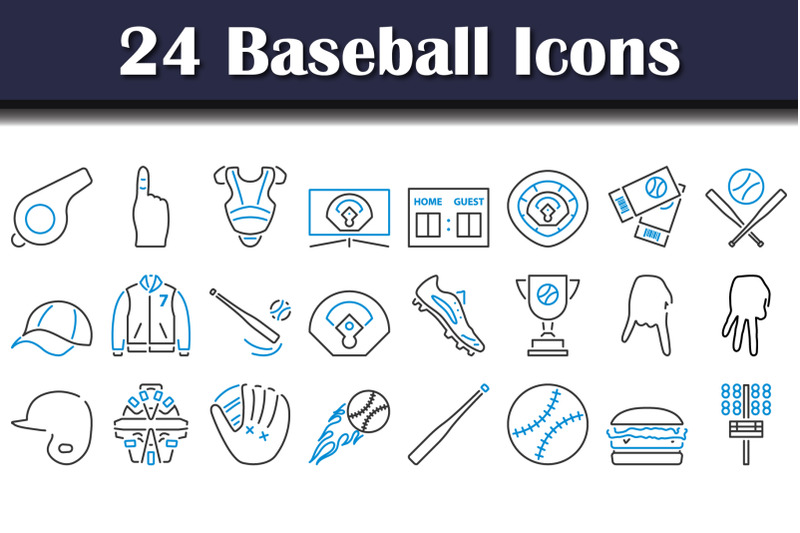 baseball-icon-set