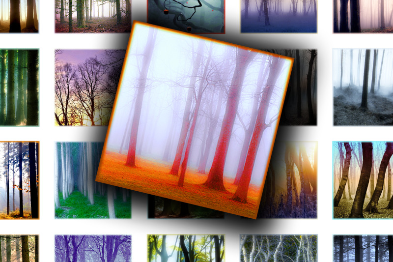 digital-collage-sheet-misty-trees