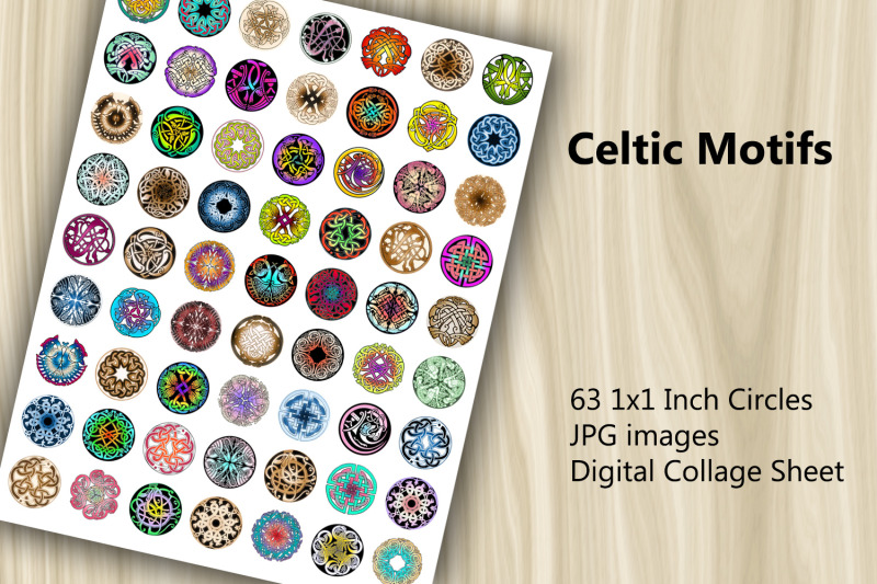 digital-collage-sheet-celtic-motifs