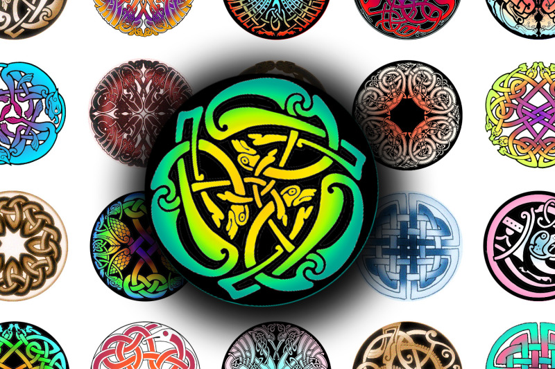 digital-collage-sheet-celtic-motifs