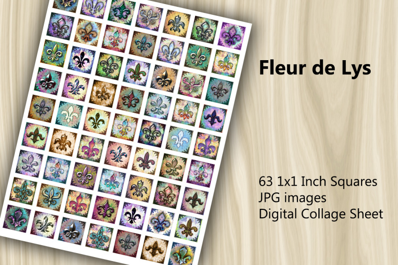 digital-collage-sheet-fleur-de-lys