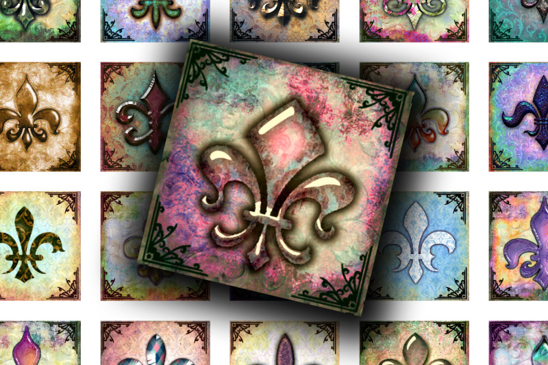 digital-collage-sheet-fleur-de-lys