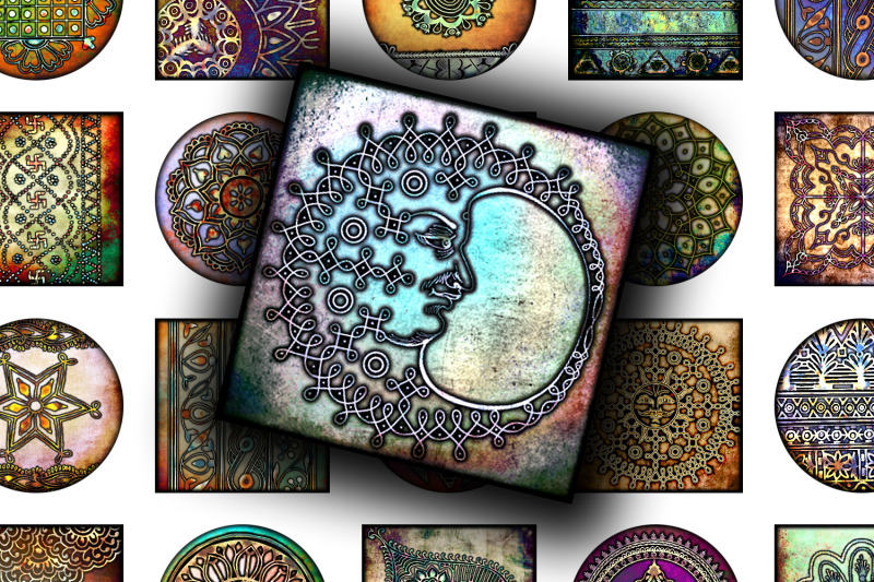 digital-collage-sheet-indian-influences