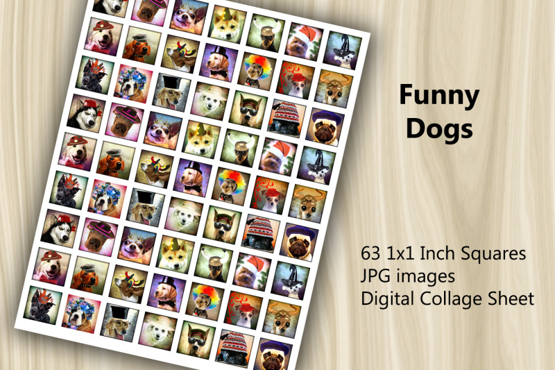 digital-collage-sheet-funny-dogs