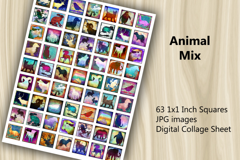 digital-collage-sheet-animal-mix