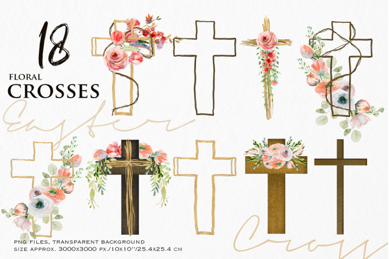 floral-easter-crosses-clipart