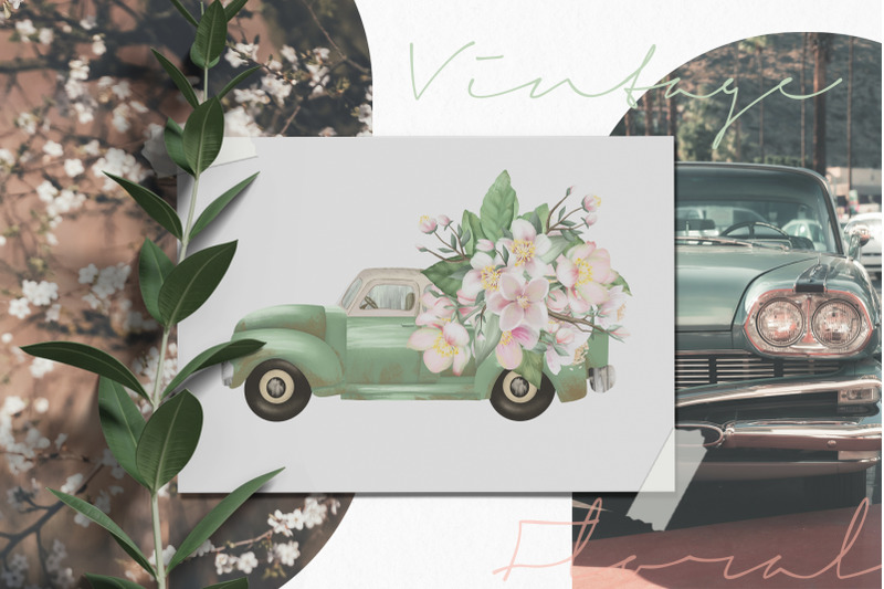 spring-floral-trucks-clipart