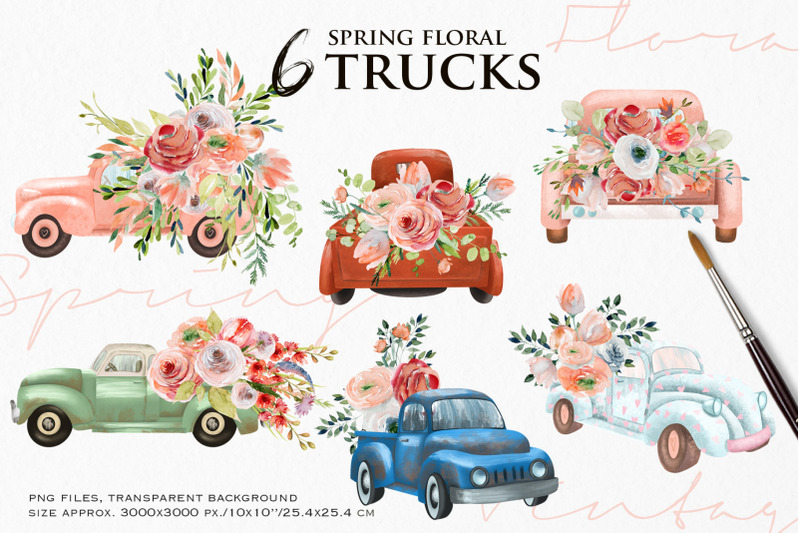 floral-trucks-clipart