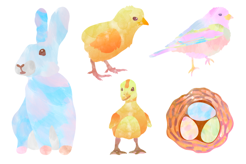 watercolor-easter-png-clipart-happy-easter-animal-sublimation