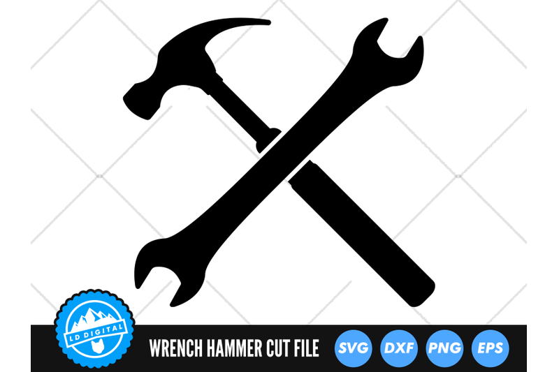 wrench-and-hammer-svg-wrench-cut-file-hammer-cut-file