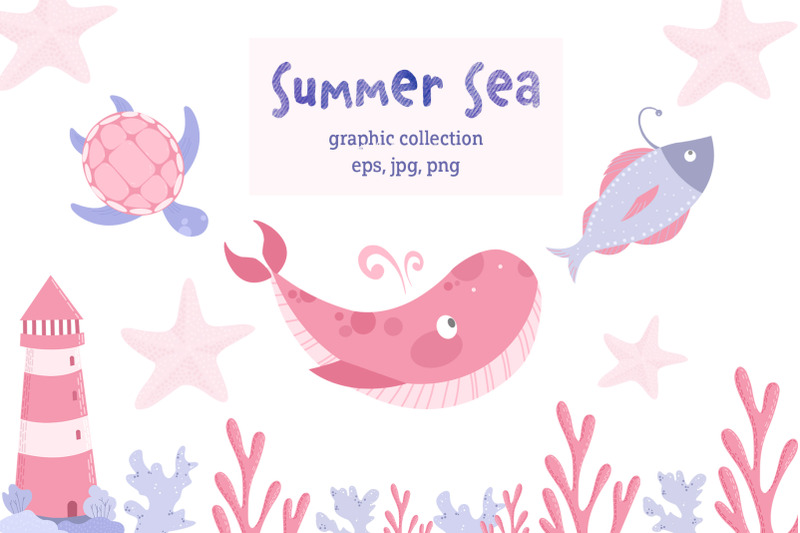 summer-sea-collection-of-vector-graphics-eps-jpg-png