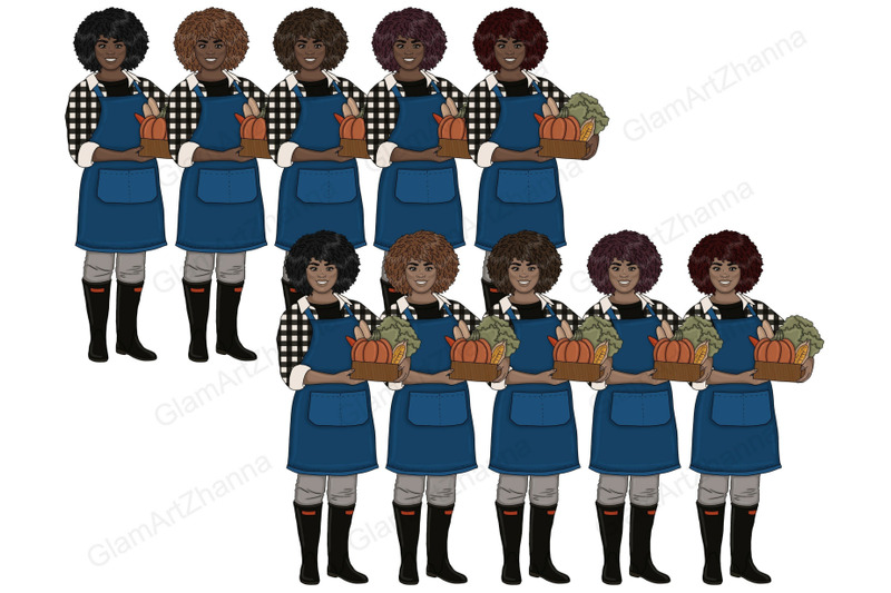 harvest-girls-clipart