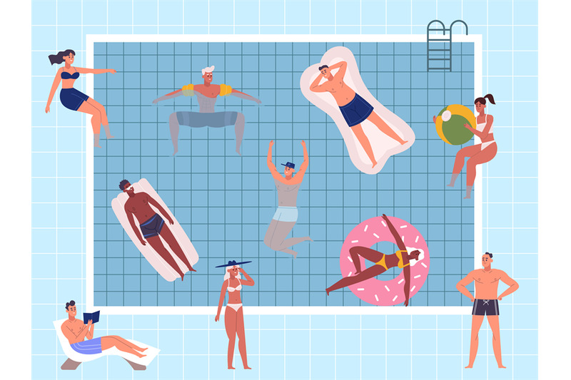 summer-pool-party-characters-swimming-and-relaxing-people-pool-activ