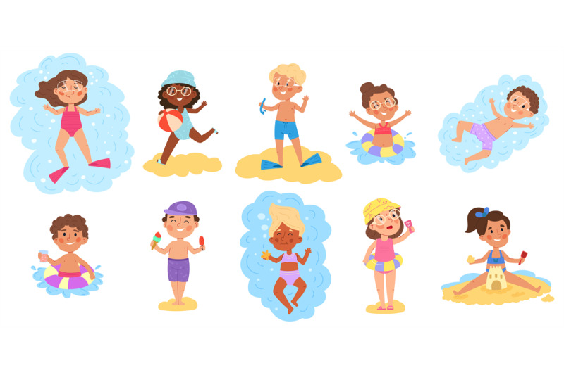 children-at-beach-water-games-swimming-summer-beach-vacation-kids