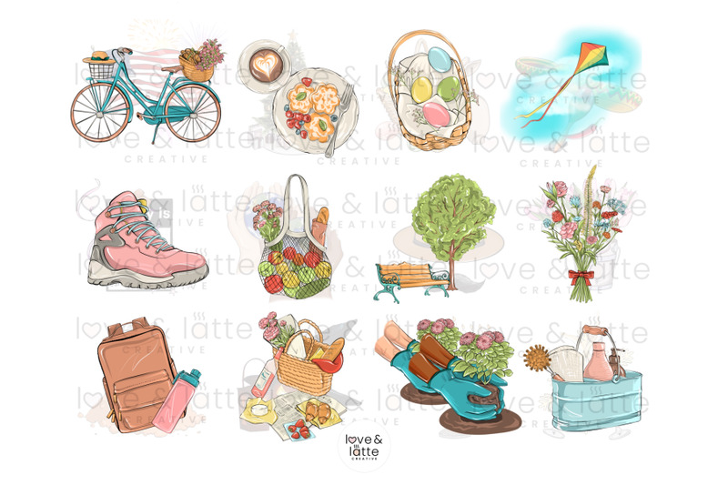 spring-clipart-spring-printable-stickers-to-do-icons-planner-clipart