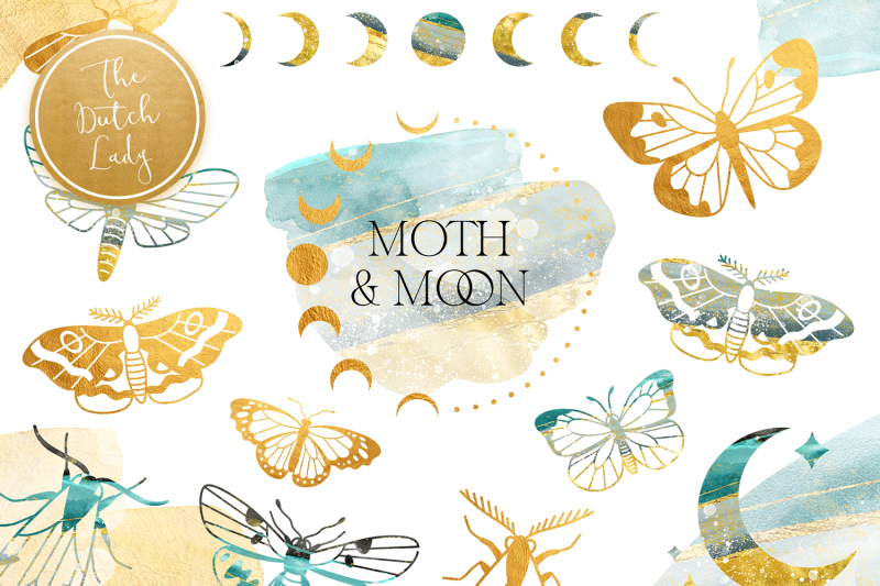 moth-amp-moon-esoteric-clipart-set