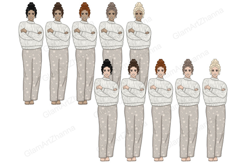 cozy-girls-clipart