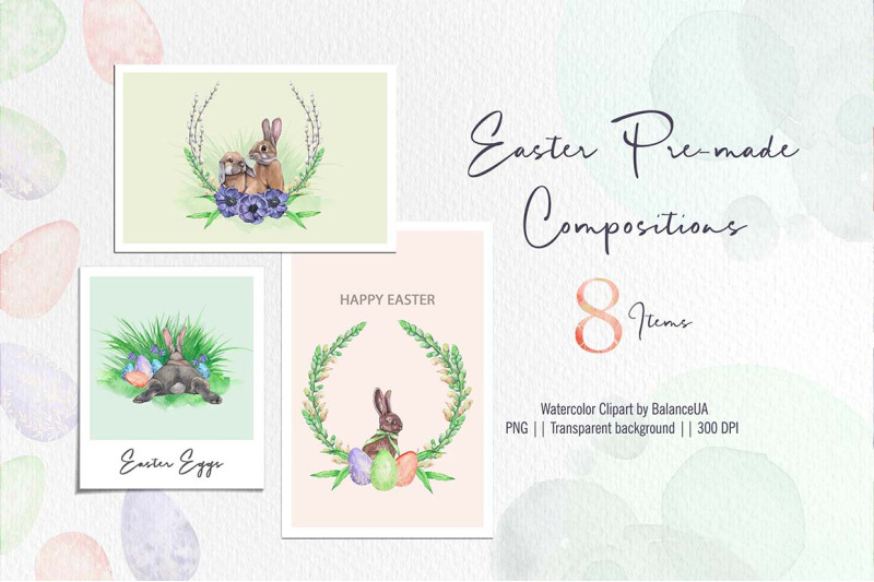 easter-pre-made-compositions-watercolor-clipart-easter-bunny-and-egg