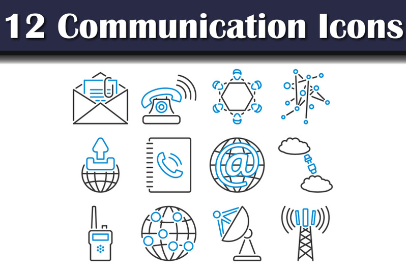 communication-icon-set