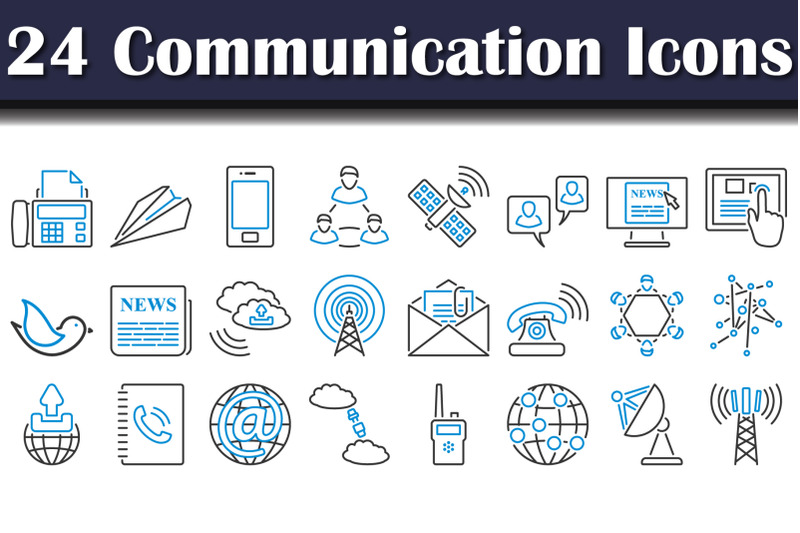 communication-icon-set