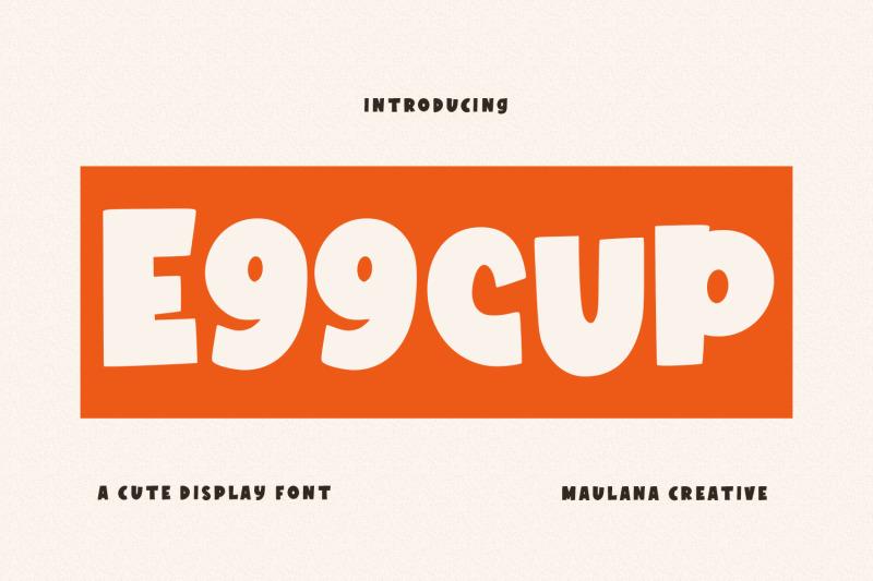 eggcup-cute-display-font