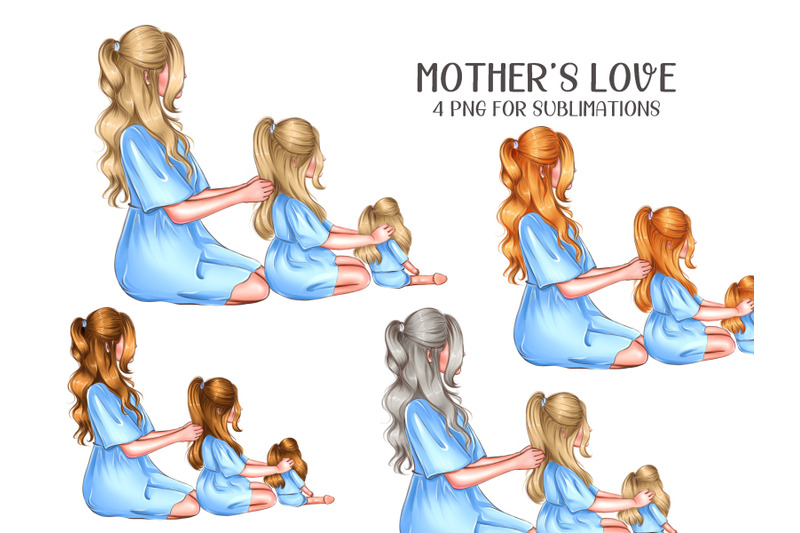 mother-039-s-love-clipart-4-png-files-for-sublimations