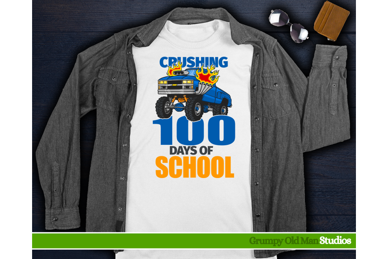 crushing-100-days-of-school-classic-80s-truck