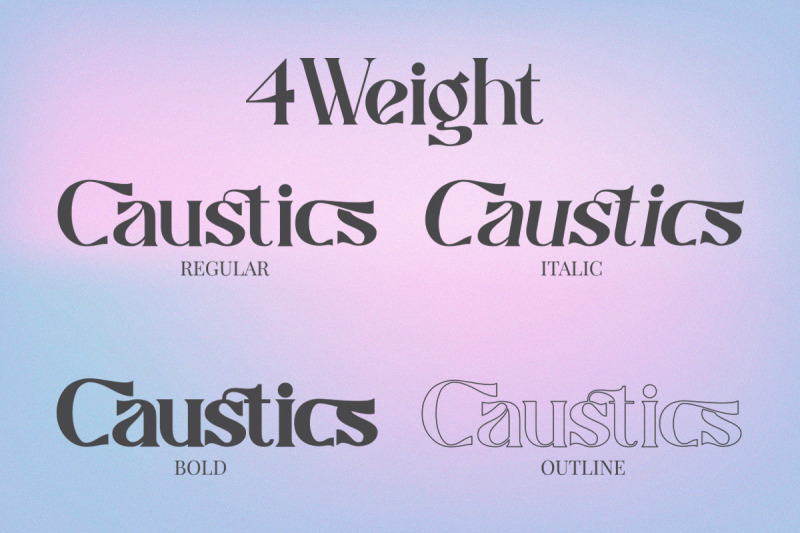 caustics-modern-serif-typeface