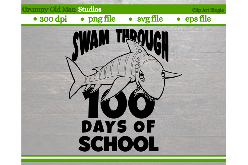 swam-through-100-days-of-school-tiger-shark