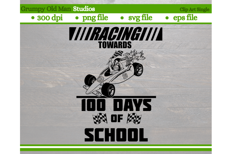 racing-towards-100-days-of-school-race-car