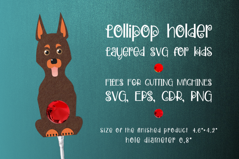 doberman-pinscher-lollipop-holder-template