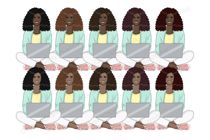 study-bright-girls-clipart