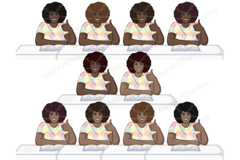 study-bright-girls-clipart