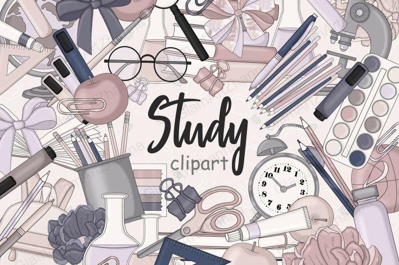 study-beige-clipart