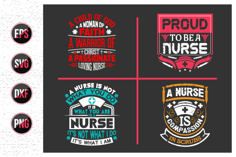 nurses-lettering-svg-design-bundle