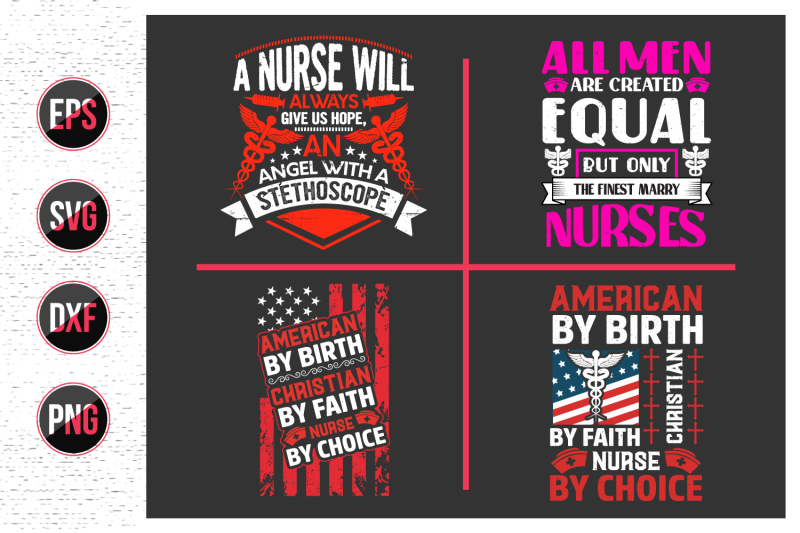 nurses-lettering-svg-design-bundle