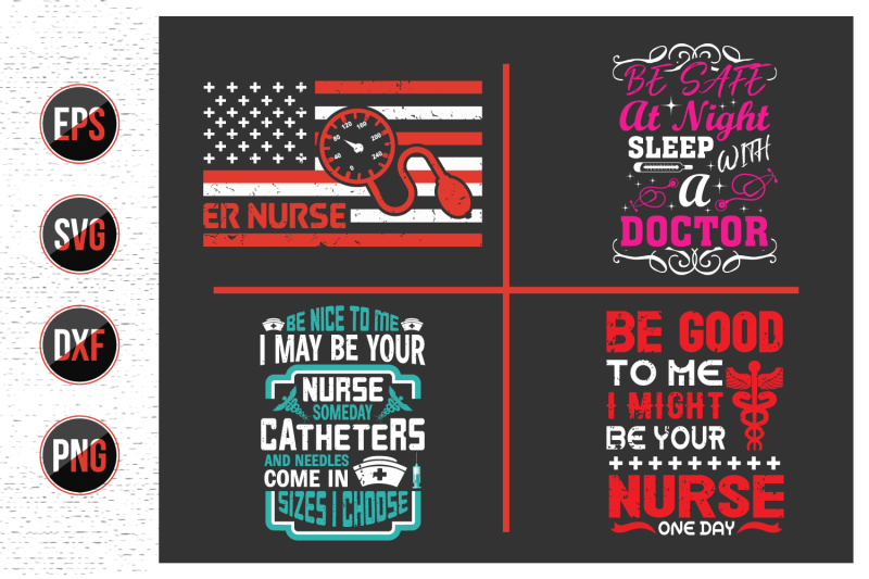 nurses-lettering-svg-design-bundle