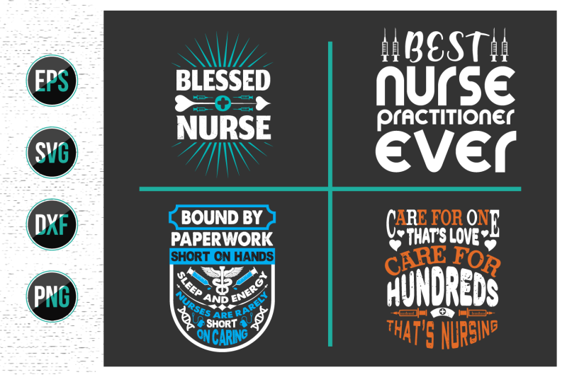 nurses-lettering-svg-design-bundle