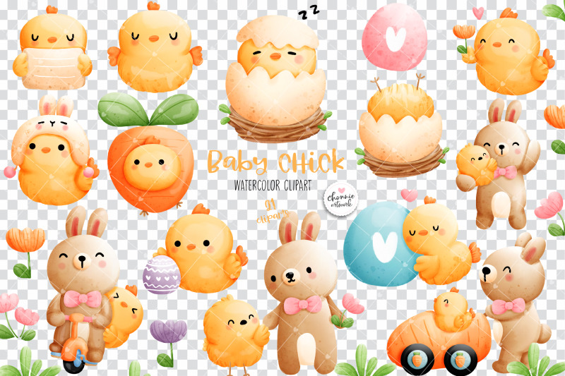 baby-chicken-clipart-easter-chicken-clipart-rabbit-clipart-easter-c
