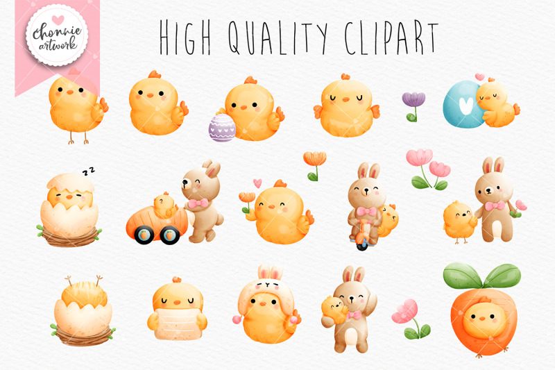 baby-chicken-clipart-easter-chicken-clipart-rabbit-clipart-easter-c