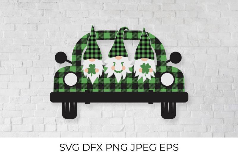 st-patricks-day-retro-truck-with-cute-cartoon-gnomes