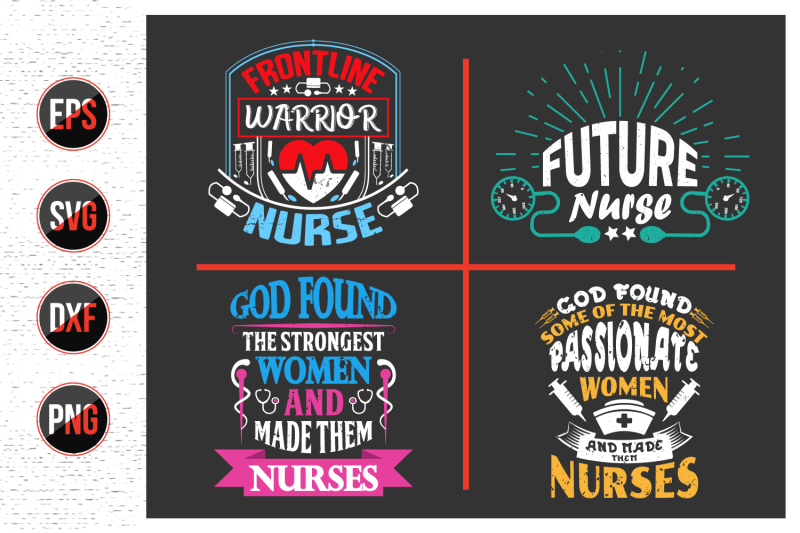 nurses-lettering-svg-design-bundle